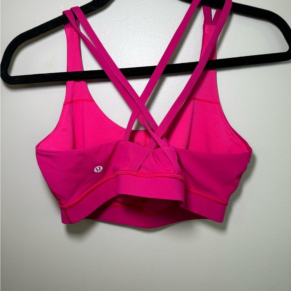 Lululemon Energy Sports Bra Bright Pink / Raspberry colour - Picture 4 of 10